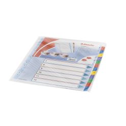   Elválasztólap, A4, Maxi regiszteres 1-12 laminált karton előlap 100209 Esselte