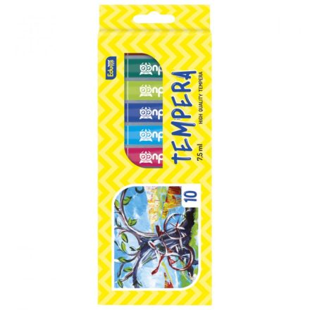 Tempera 10x7,5ml, készlet, Educa karton dobozban