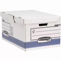   Archiváló konténer csapófedéllel, karton, 310 x 390 x 560 mm., Bankers Box System by Fellowes® 2 db/csomag, kék/fehér