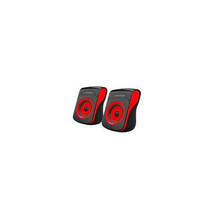 Hangszóró Flamenco Sztereó 2.0 USB, Esperanza piros-fekete 