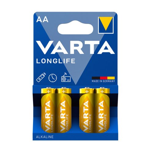Elem AA ceruza LR06 Longlife 4 db/csomag, Varta