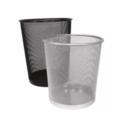   Fémhálós papírkosár 29,5x34cm, 20 liter nagy Fornax fekete