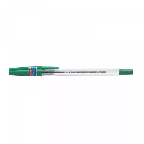 Golyóstoll 0,7mm, kupakos, N5200 Zebra, írásszín zöld