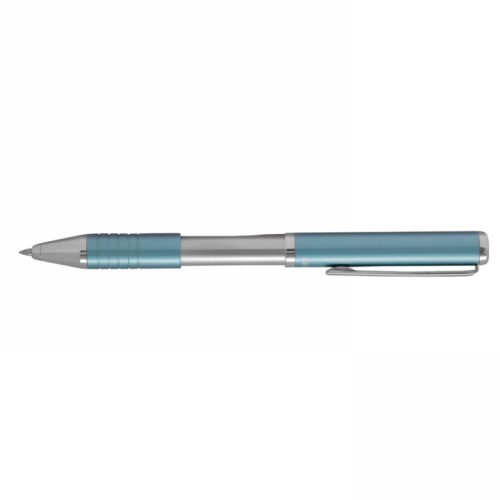 Golyóstoll metál égkék test, Zebra SLF1, írásszín kék