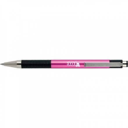 Golyóstoll 0,7mm, metál pink test, Zebra F-301A, írásszín kék
