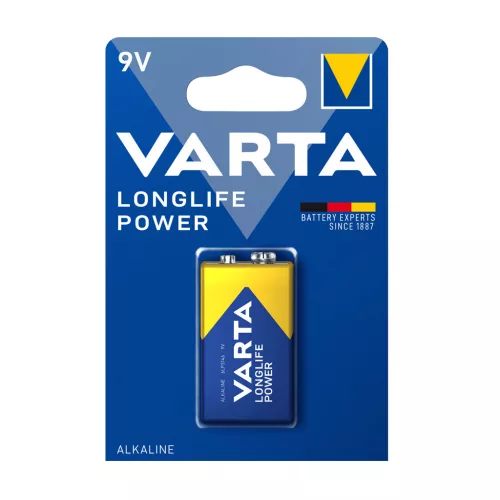 Elem 9V 6LR61 Longlife Power 1 db/csomag, Varta