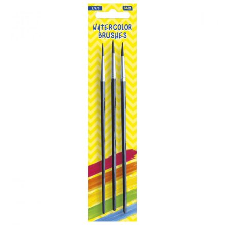 Ecsetkészlet, 6, 8, 10, aquarell Educa 251 bliszteres