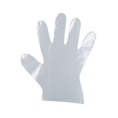 Fólia kesztyű egyszer használatos 100 db/csomag