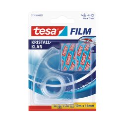   Ragasztószalag 15mmx10m irodai 2 db víztiszta szalag+adagoló 57319 Crystal Clear Tesa
