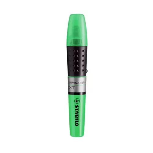 Szövegkiemelő 2-5mm, hengeres test Stabilo Luminator zöld