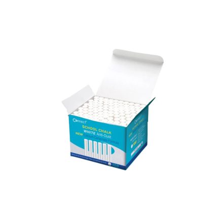 Táblakréta kerek pormentes, vastag 100 db/doboz, Connect fehér