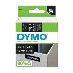   Feliratozógép szalag Dymo D1 S0720610/45021 12mmx7m ORIGINAL fehér/fekete