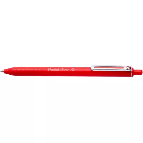 Golyóstoll nyomógombos 0,35mm, Pentel iZee, írásszín piros