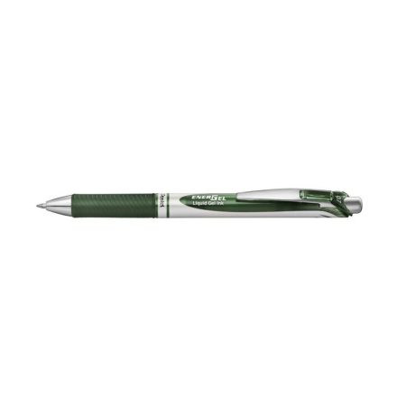 Rollertoll zselés 0.7mm, Pentel EnerGel BL77-D3X, írásszín sötétzöld