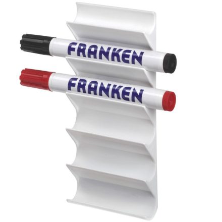 Táblamarker tartó 6db marker tárolására alkalmas mágneses FRANKEN fehér