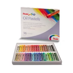 Kréta olajpasztell készlet, PHN-36U Pentel, 36 klf. szín