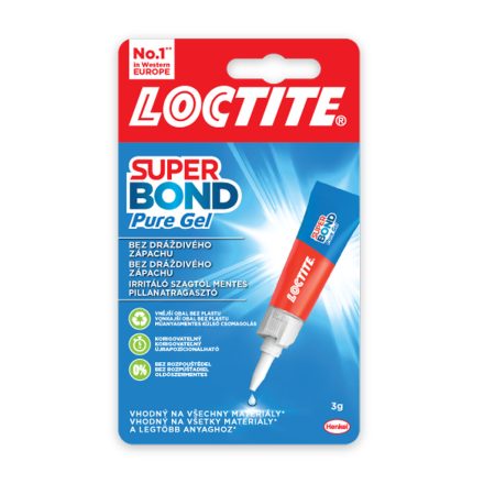 Pillanatragasztó 3g Loctite Super Bond Pure gél