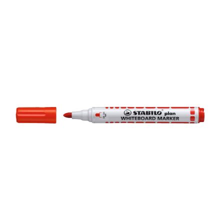 Táblamarker 2,5-3,5mm, kerek hegyű, Stabilo Plan 641/40 piros