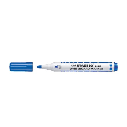 Táblamarker 2,5-3,5mm, kerek hegyű, Stabilo Plan 641/41 kék