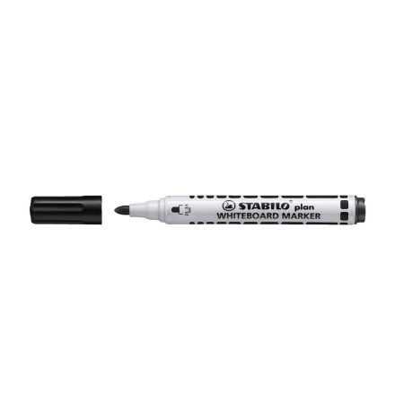 Táblamarker 2,5-3,5mm, kerek hegyű, Stabilo Plan 641/46 fekete