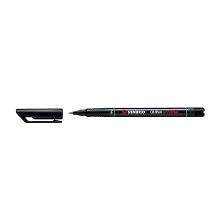 Alkoholos marker 0,7mm, STABILO OHPen F fekete