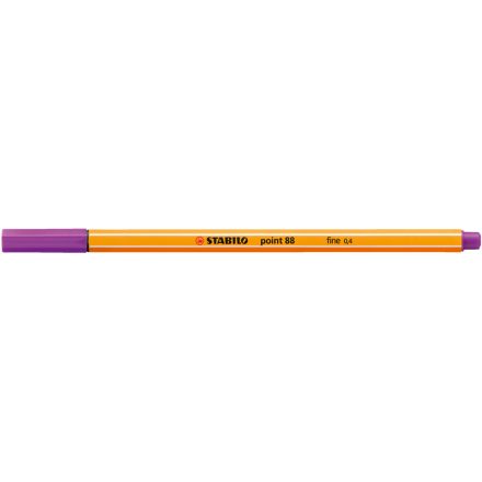 Rostirón, tűfilc 0,4mm, STABILO Point 88 rózsa