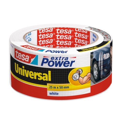 Ragasztószalag 50mmx25m Extra Power szövetszalag Tesa fehér