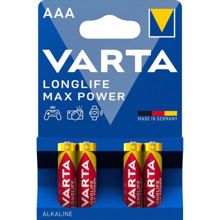 Elem AAA mikro LR03 longlife max power 4db/csomag Varta