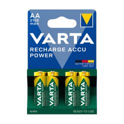   Elem tölthető akku előtöltött AA ceruza 2100 mAH Power 4 db/csomag, Varta