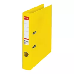   Iratrendező A4, 5cm, PP élvédő sínnel, Esselte Standard Vivida sárga