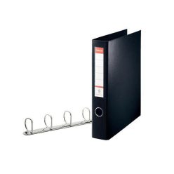   Gyűrűskönyv A4, Maxi 6cm, 4 gyűrű, D alakú, PP Esselte Jumbo Vivida fekete