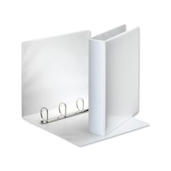   Gyűrűskönyv panorámás A4, 6,5cm, 4 gyűrű, D alakú, PP Esselte fehér