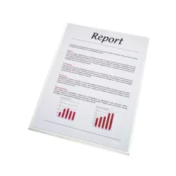   Genotherm 'L' A4, 150 micron víztiszta felület Esselte Luxus