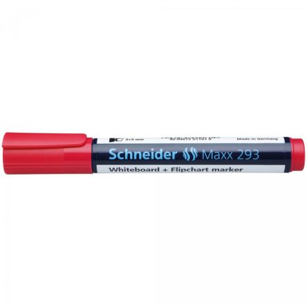 Tábla- és flipchart marker 2-5mm, vágott végű Schneider Maxx 293 piros