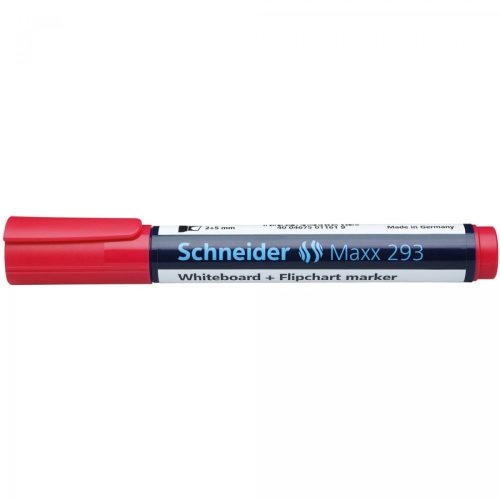 Tábla- és flipchart marker 2-5mm, vágott végű Schneider Maxx 293 piros