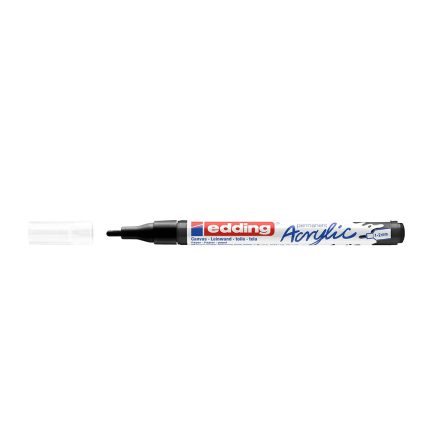 Akril marker 1-2mm, Edding 5300 fekete