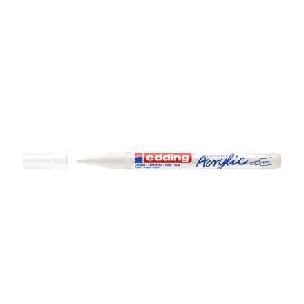 Akril marker 1-2mm, Edding 5300 fehér