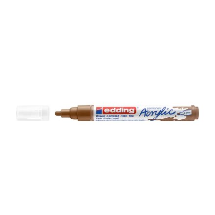 Akril marker 2-3mm, Edding 5100 mogyoró