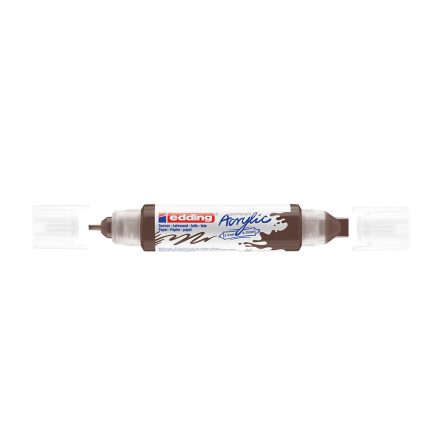 Akril marker 2-3mm, és 5-10mm, 3D kétvégű Edding 5400 barna