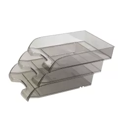   Irattálca műanyag 550 extra széles 345x270x67mm, Bluering®, füst