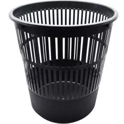   Papírkosár 16l, műanyag rácsos 315x305mm, Bluering® fekete