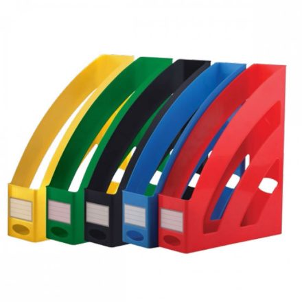 Iratpapucs 8cm, műanyag, 80x327x253mm, Bluering®, sötétkék