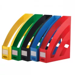Iratpapucs 8cm, műanyag, 80x327x253mm, Bluering®, piros