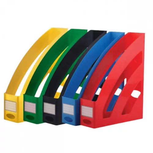 Iratpapucs 8cm, műanyag, 80x327x253mm, Bluering®, piros