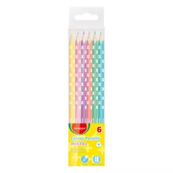   Színes ceruza készlet háromszögletű Keyroad Pastel 6 klf. pasztell szín