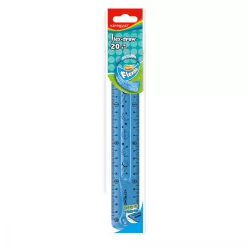 Vonalzó 20 cm, flexibilis Keyroad Flex Draw vegyes színek