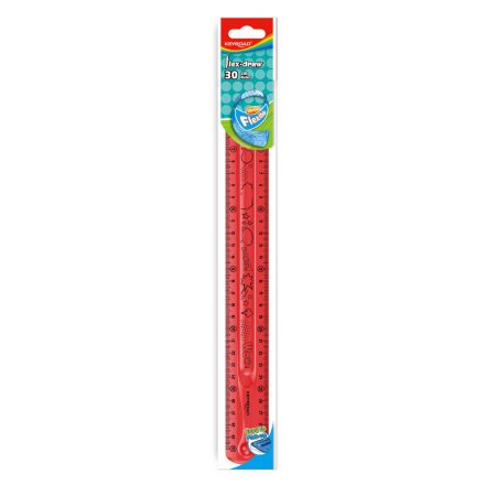 Vonalzó 30 cm, flexibilis Keyroad Flex Draw vegyes színek