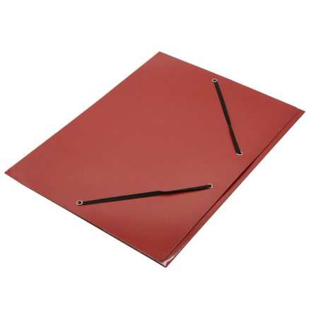 Gumis mappa FORNAX Glossy karton A/4 400 gr,piros