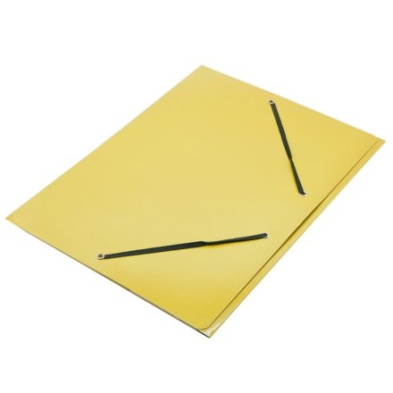 Gumis mappa FORNAX Glossy karton A/4 400 gr,sárga