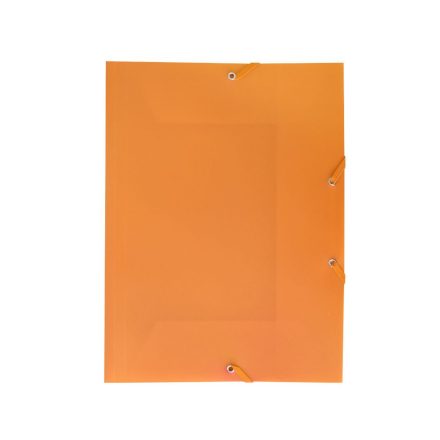 Gumis mappa műanyag narancssárga darabos